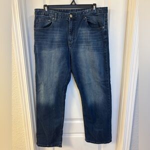 Men’s Calvin Klein Size 38 x 30  Dark Blue Relaxed Straight Jeans